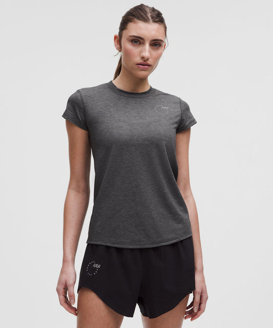 Mile Maker Run Crew Graphic Mesh Short-Sleeve Shirt
