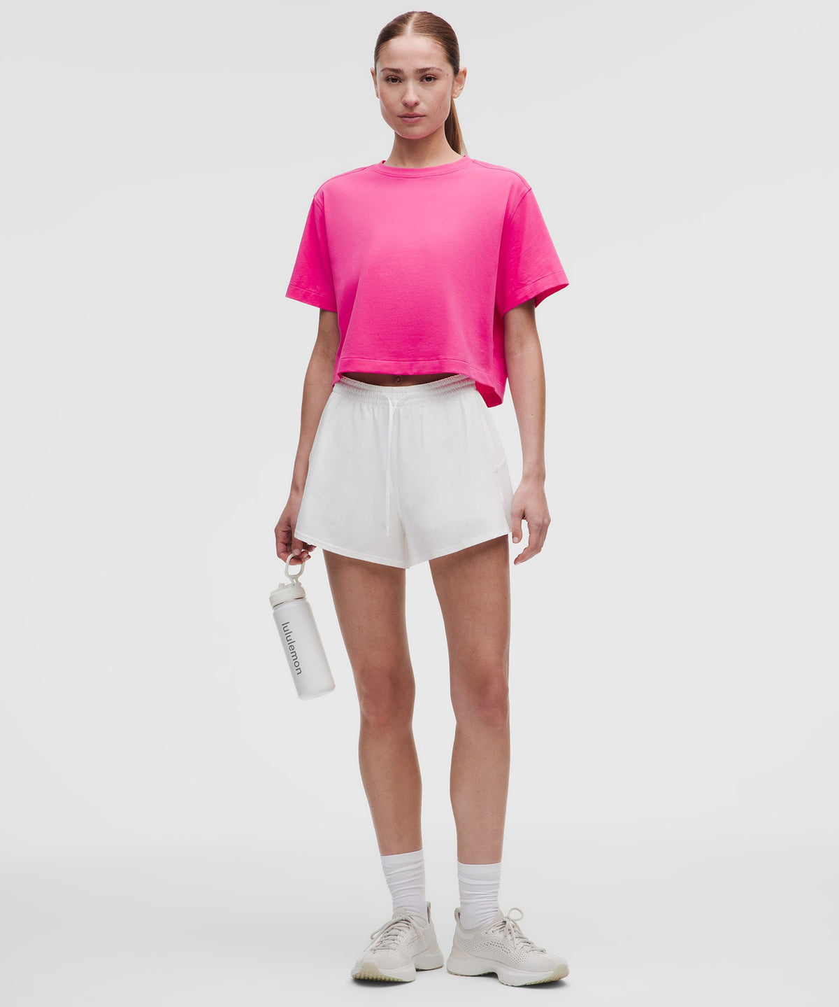 All Yours Organic Cotton-Blend Cropped T-Shirt