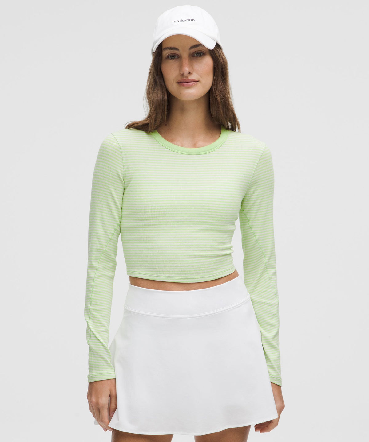 Hold Tight Straight-Hem Cropped Long-Sleeve Shirt