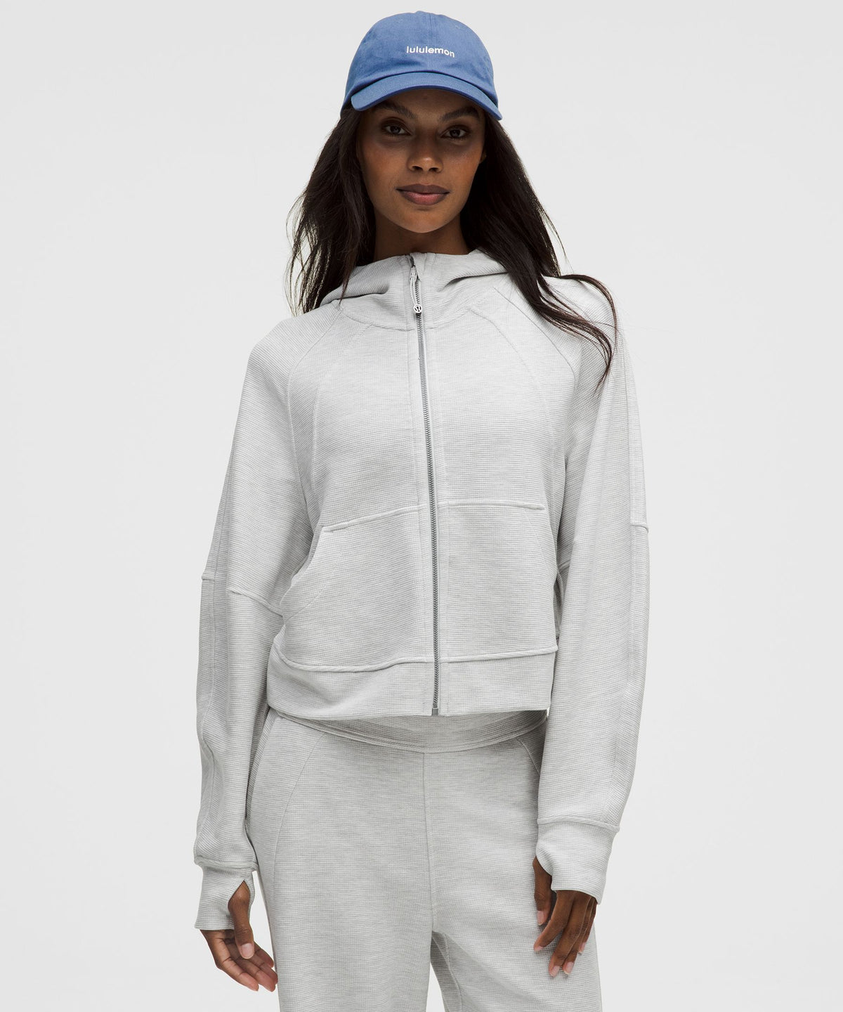 Scuba Oversized Full-Zip HoodieWaffle