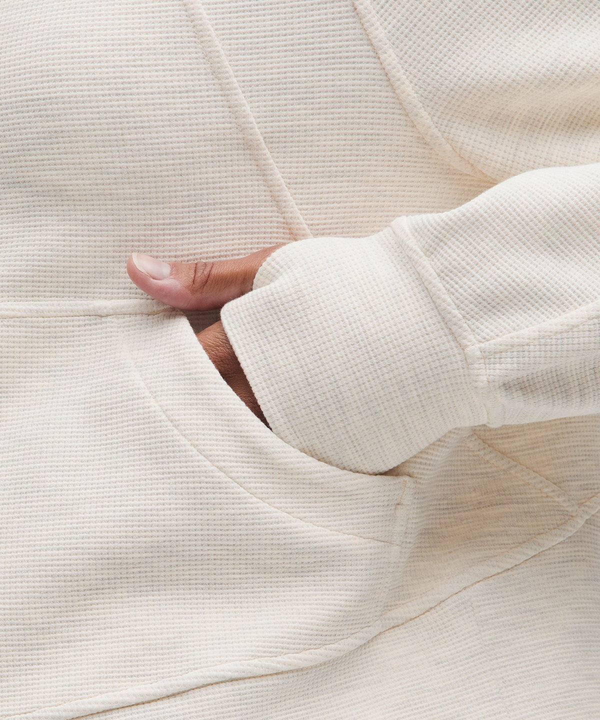 Scuba Oversized Full-Zip HoodieWaffle