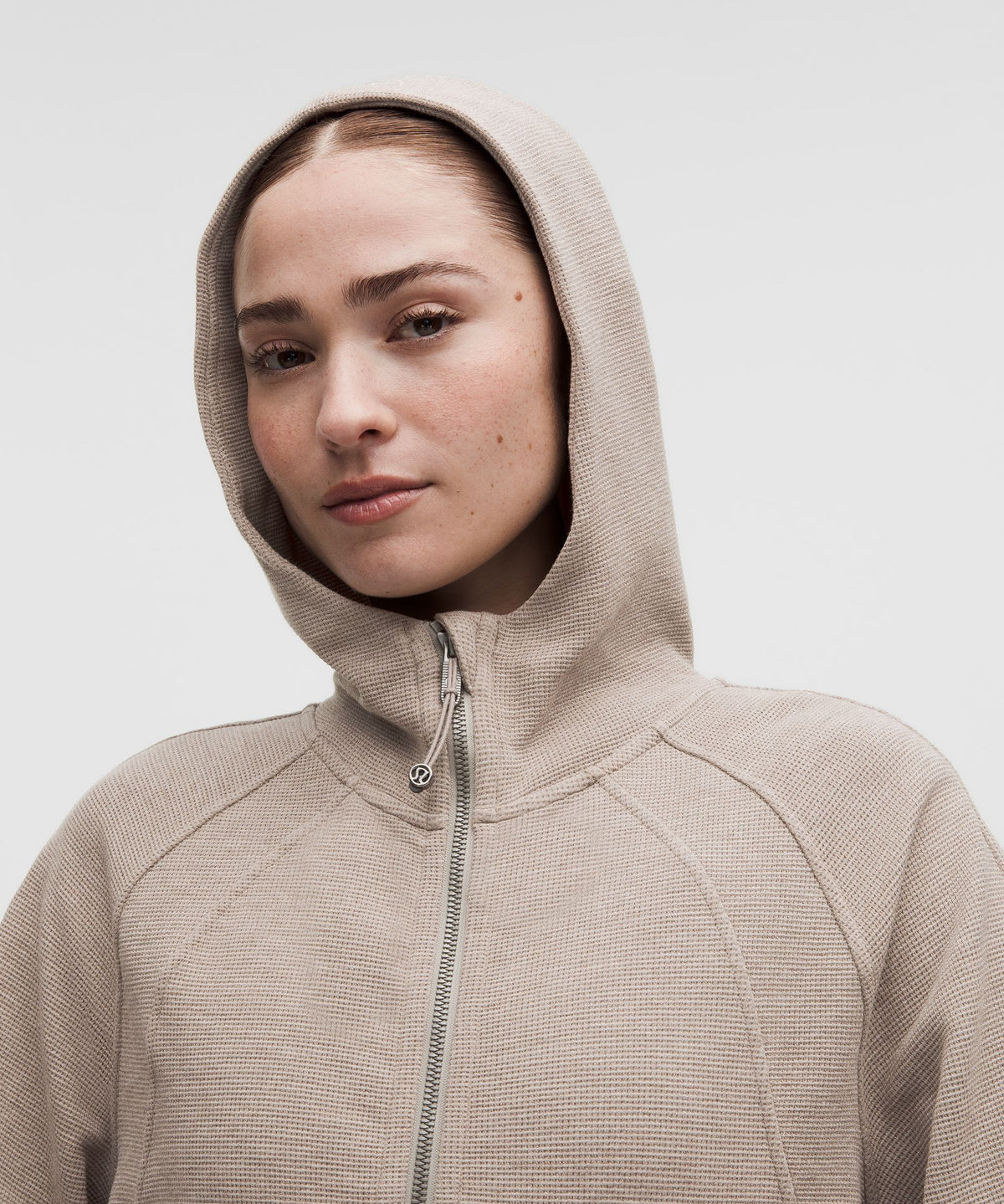 Scuba Oversized Full-Zip HoodieWaffle