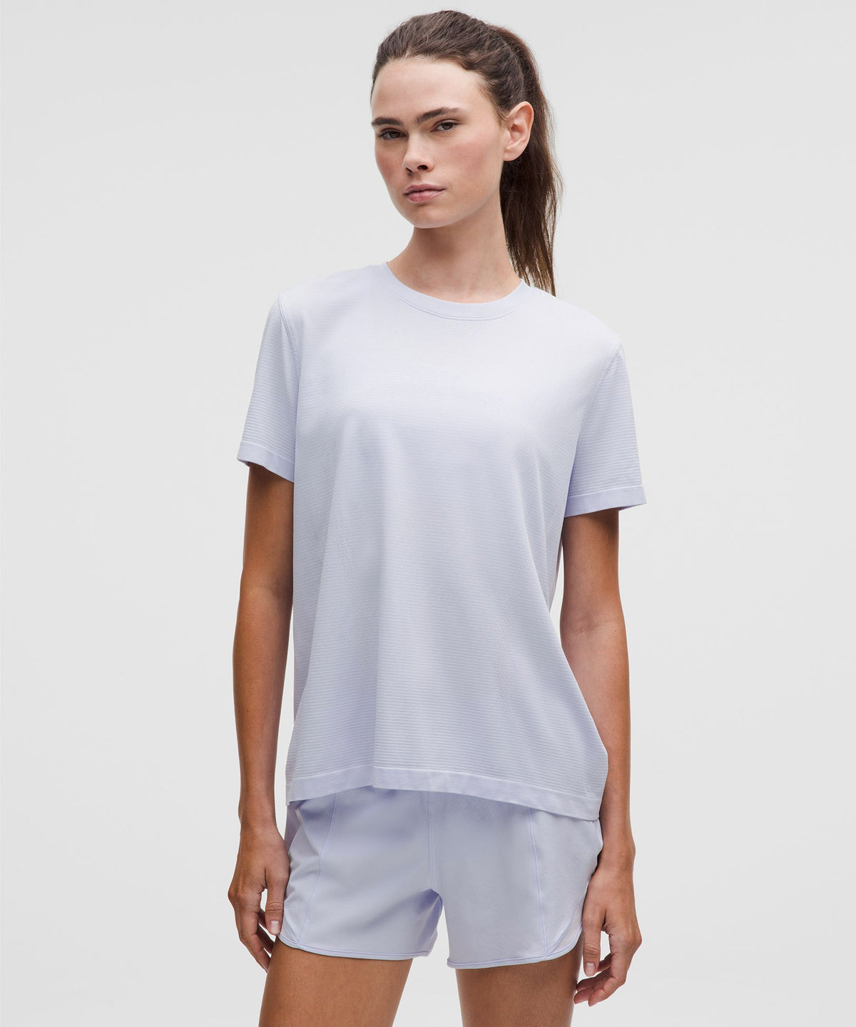 Swiftly Relaxed Short-Sleeve ShirtHip Length