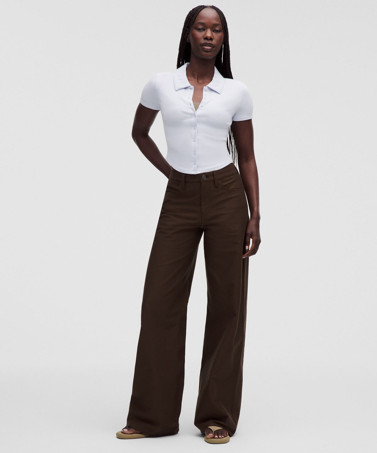 Button-Up Collared Short-Sleeve Shirt