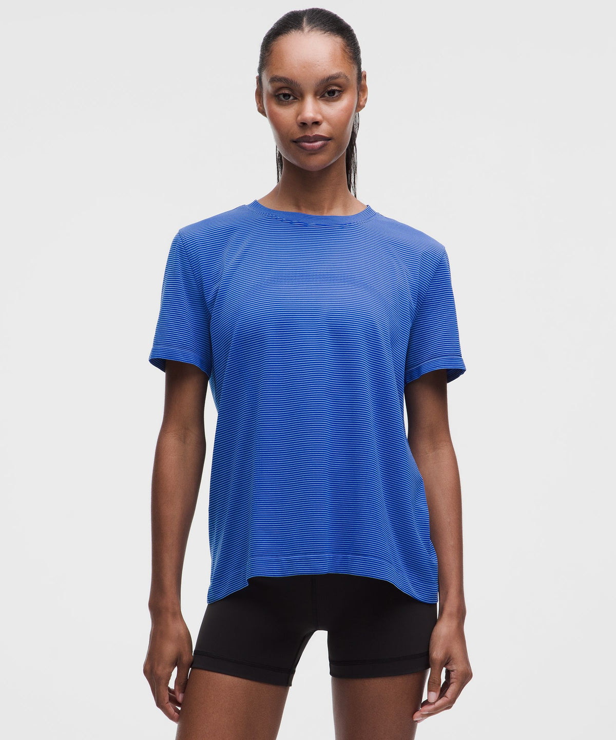 Swiftly Relaxed Short-Sleeve ShirtHip Length