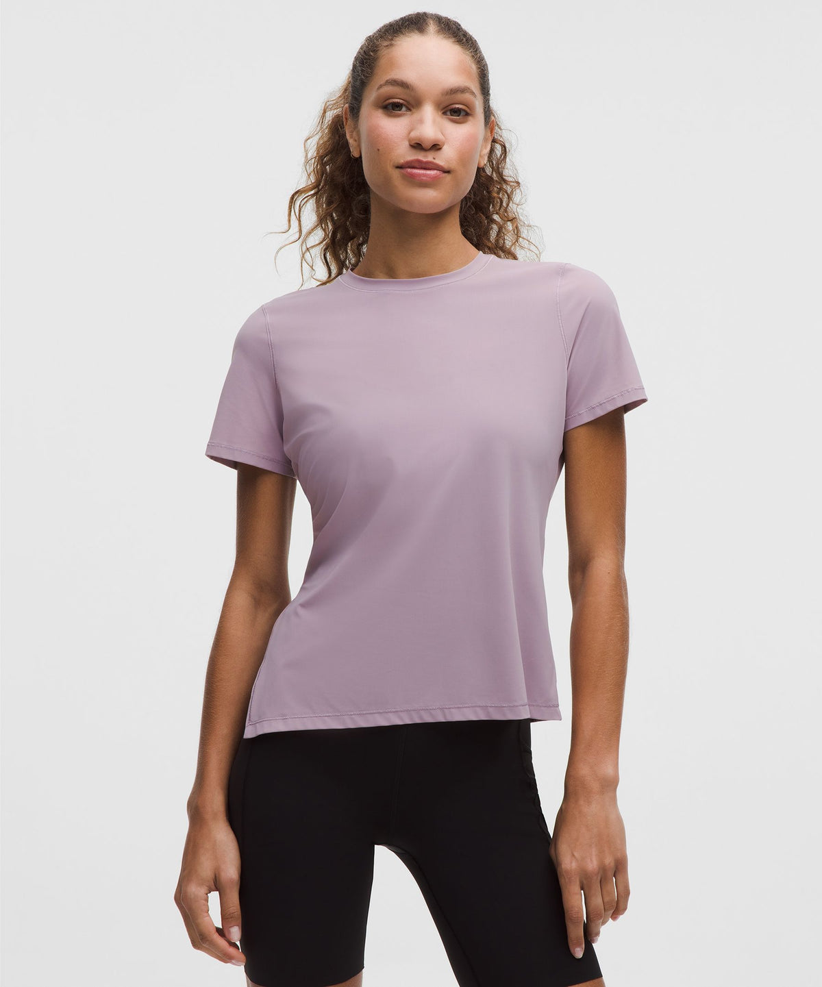 Side-Ruched Running Short-Sleeve Shirt