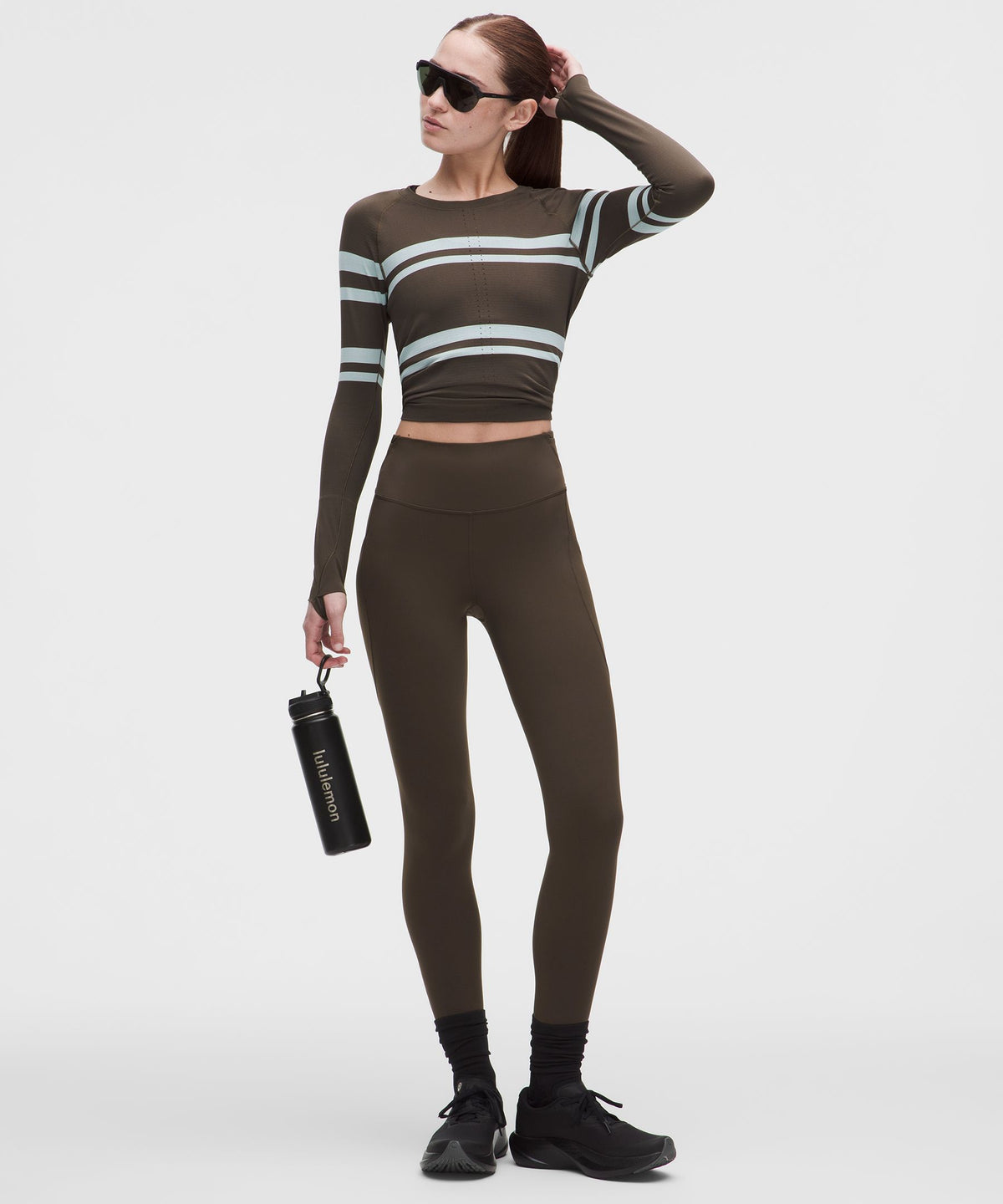 Swiftly Tech Long-Sleeve Shirt 2.0 Waist LengthStripe