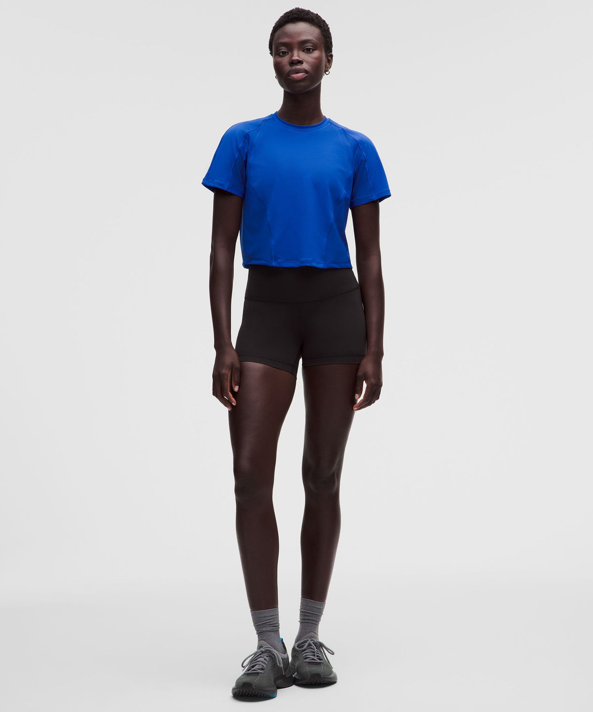 Mesh Panel Training Short-Sleeve Shirt