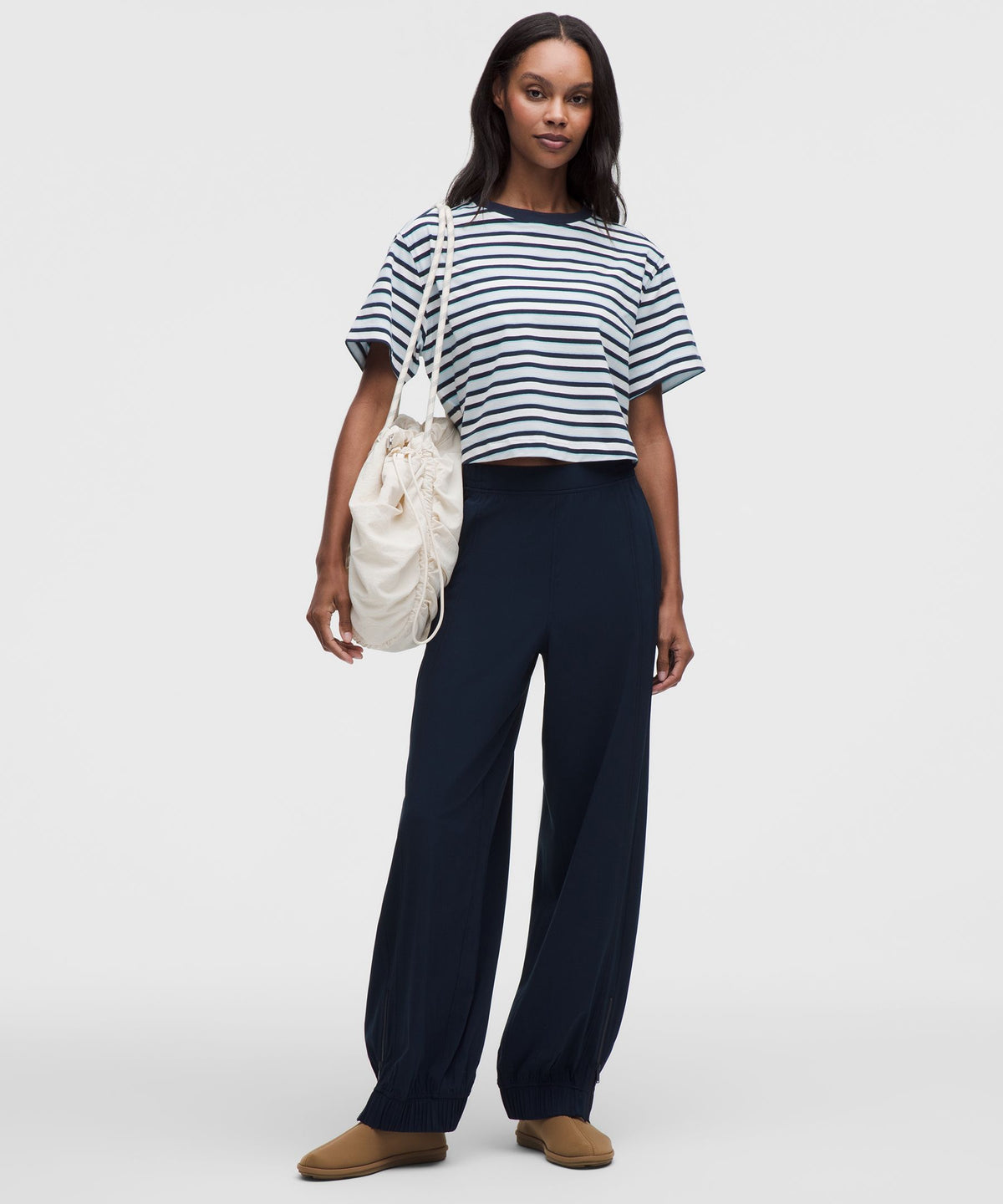 All Yours Organic Cotton-Blend Cropped T-Shirt