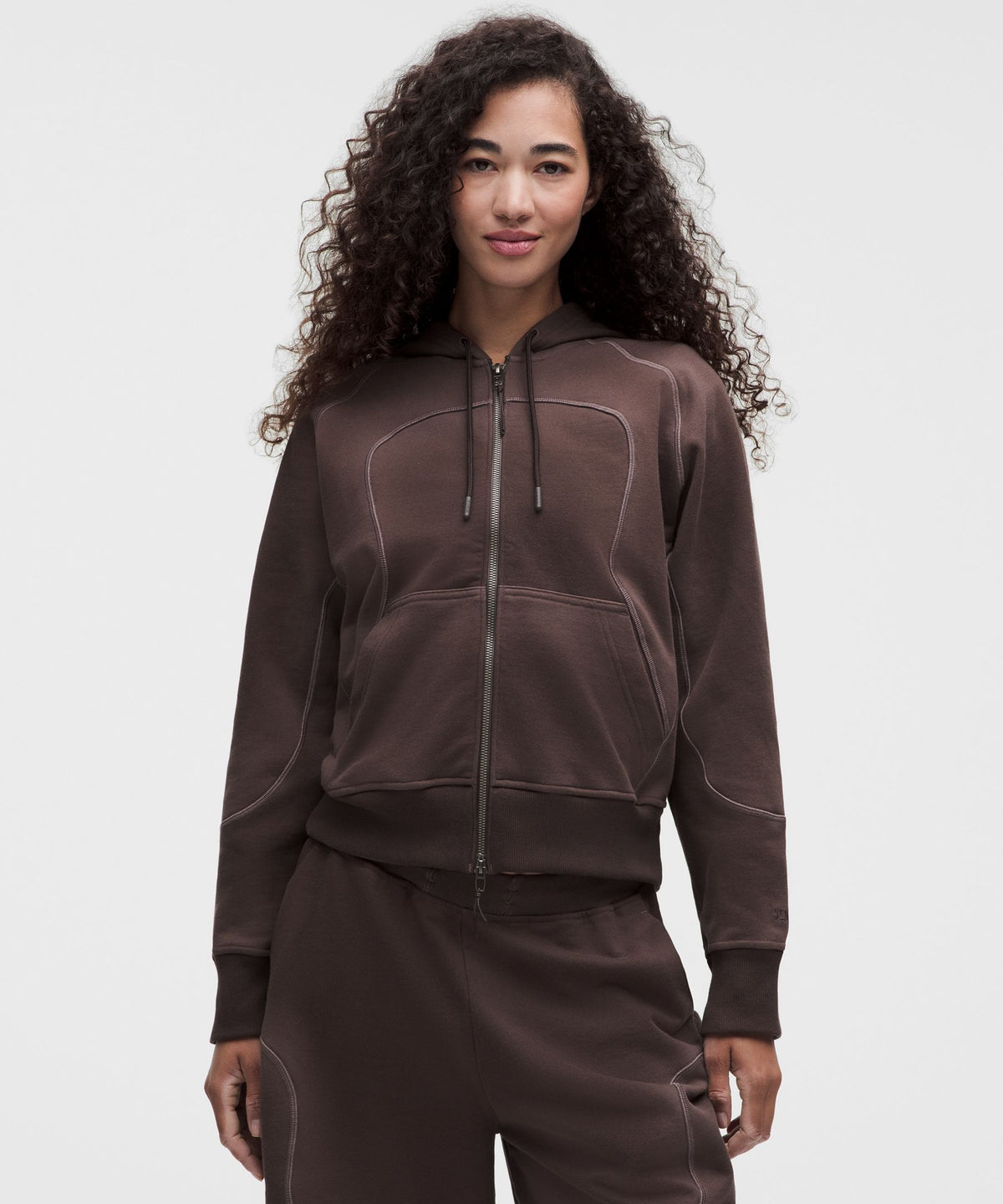 Faded French Terry Full-Zip HoodieSLNSH Collection