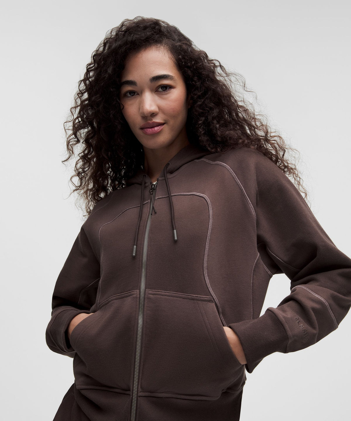 Faded French Terry Full-Zip HoodieSLNSH Collection