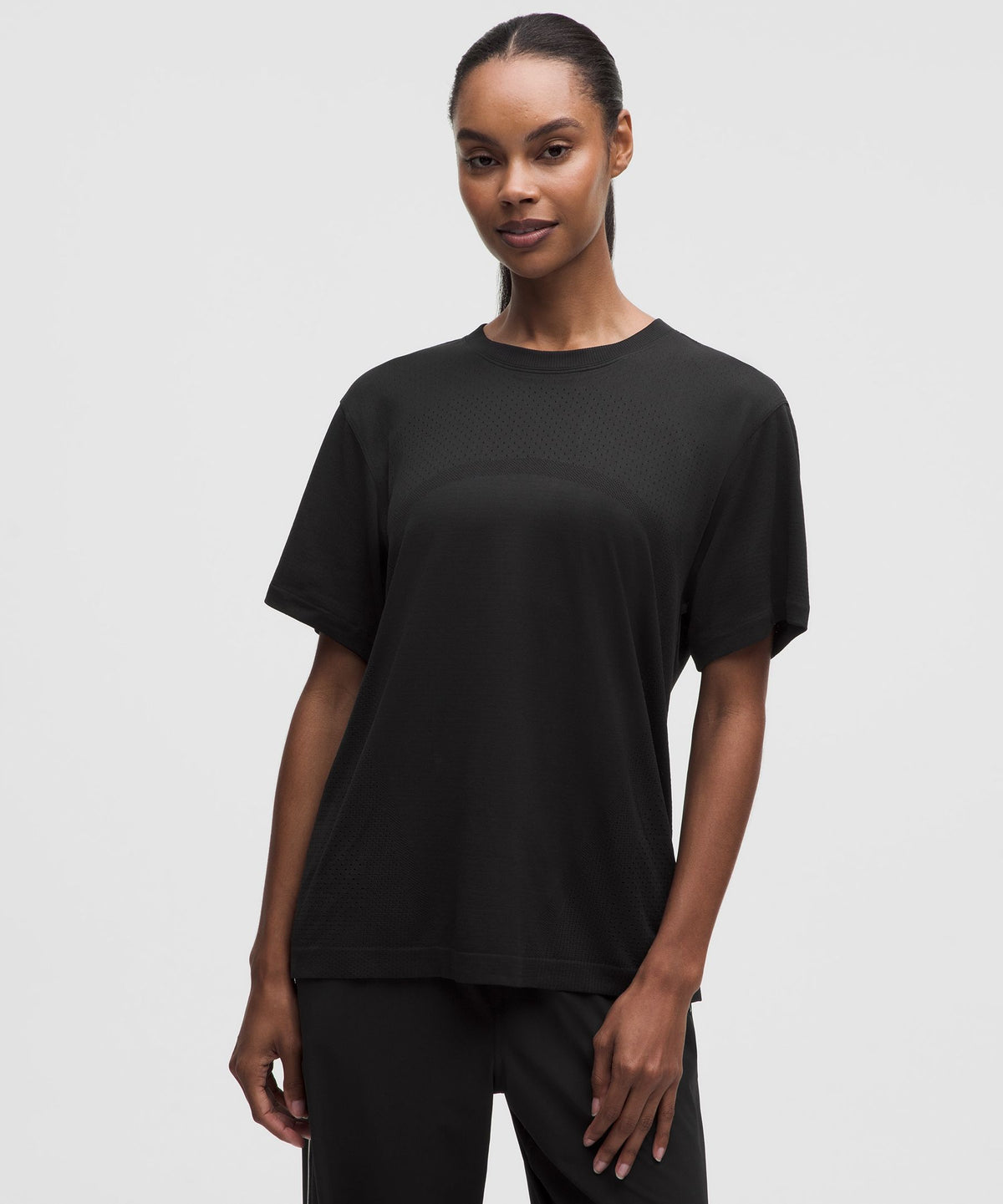 Swiftly Relaxed Short-Sleeve Shirt Hip LengthLogo