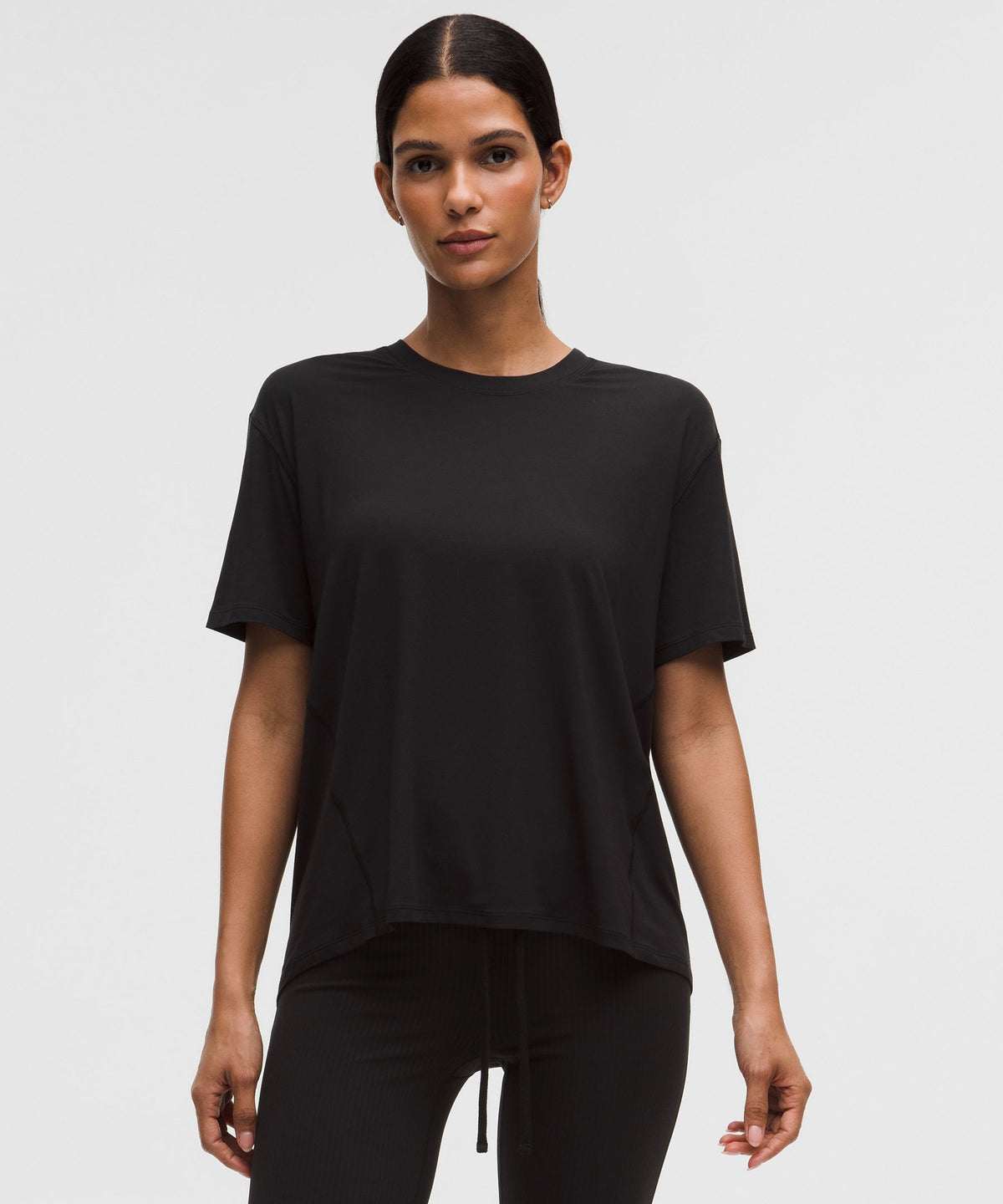 SilkyAppeal Tie-Back Short-Sleeve Shirt