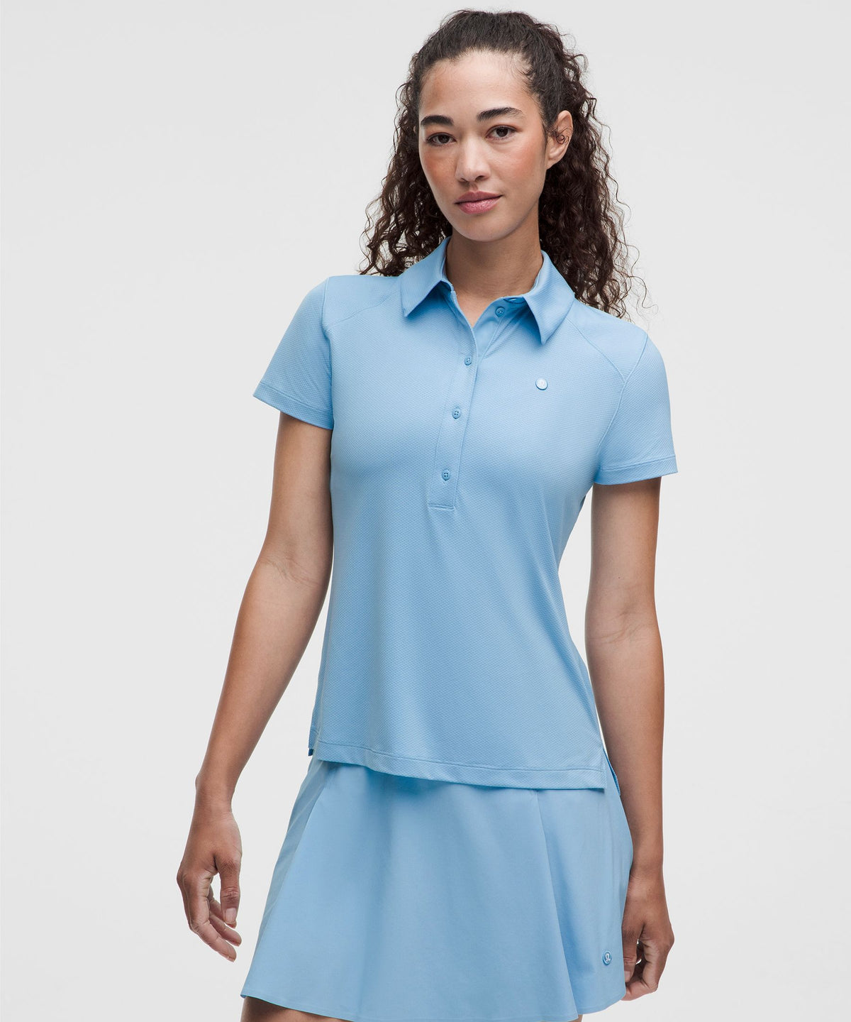 Quick-Dry Short-Sleeve Polo Shirt Straight HemLogo