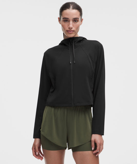 Sleek Perforated Running Jacket