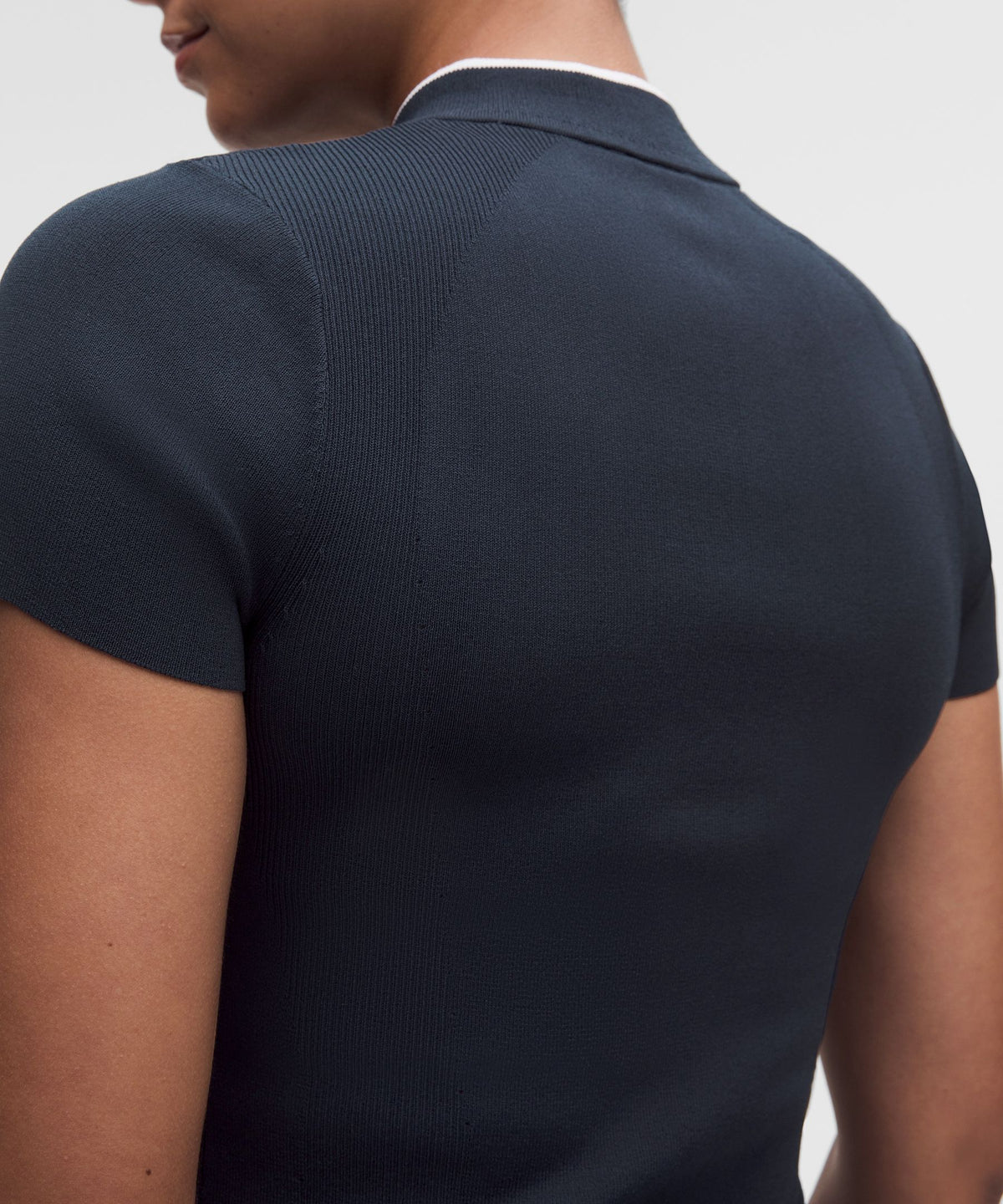 Knit Golf Mockneck Short-Sleeve Shirt