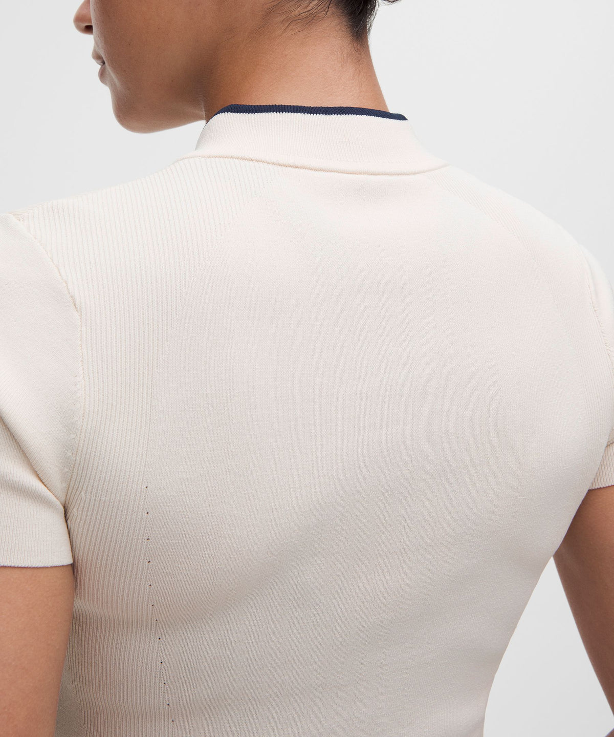 Knit Golf Mockneck Short-Sleeve Shirt