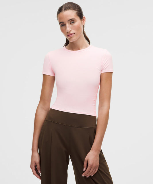 All It Takes Ribbed Keyhole Short-Sleeve Shirt