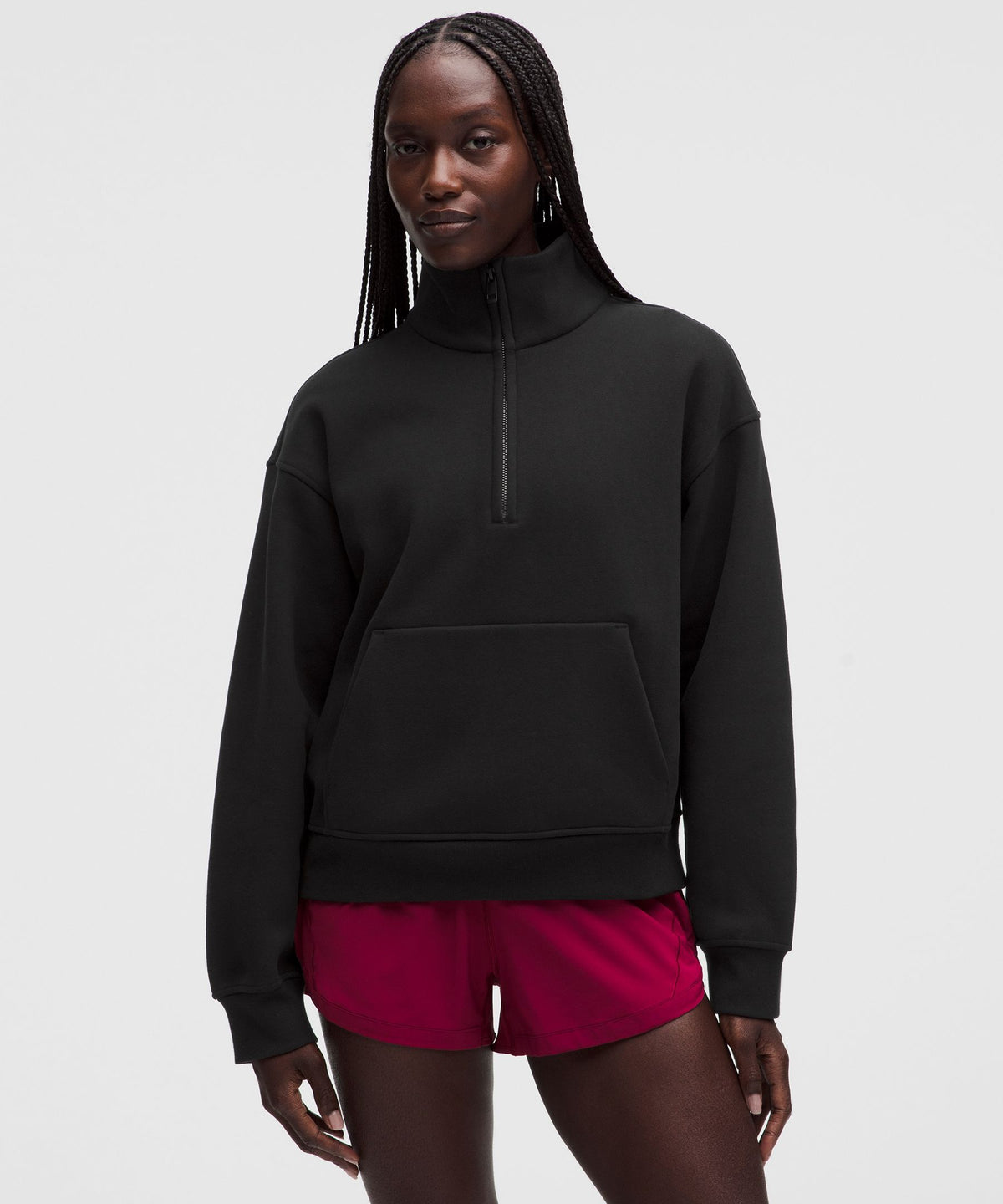 Women's Steady State SuperLoft Funnel-Neck Half Zip