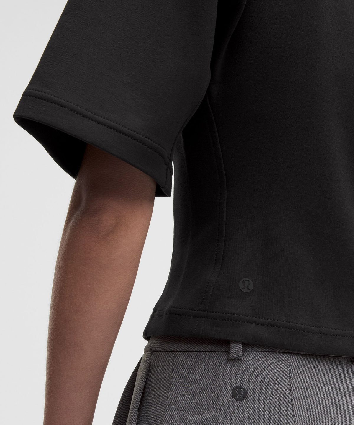 Double-Knit Relaxed Short-Sleeve Shirt