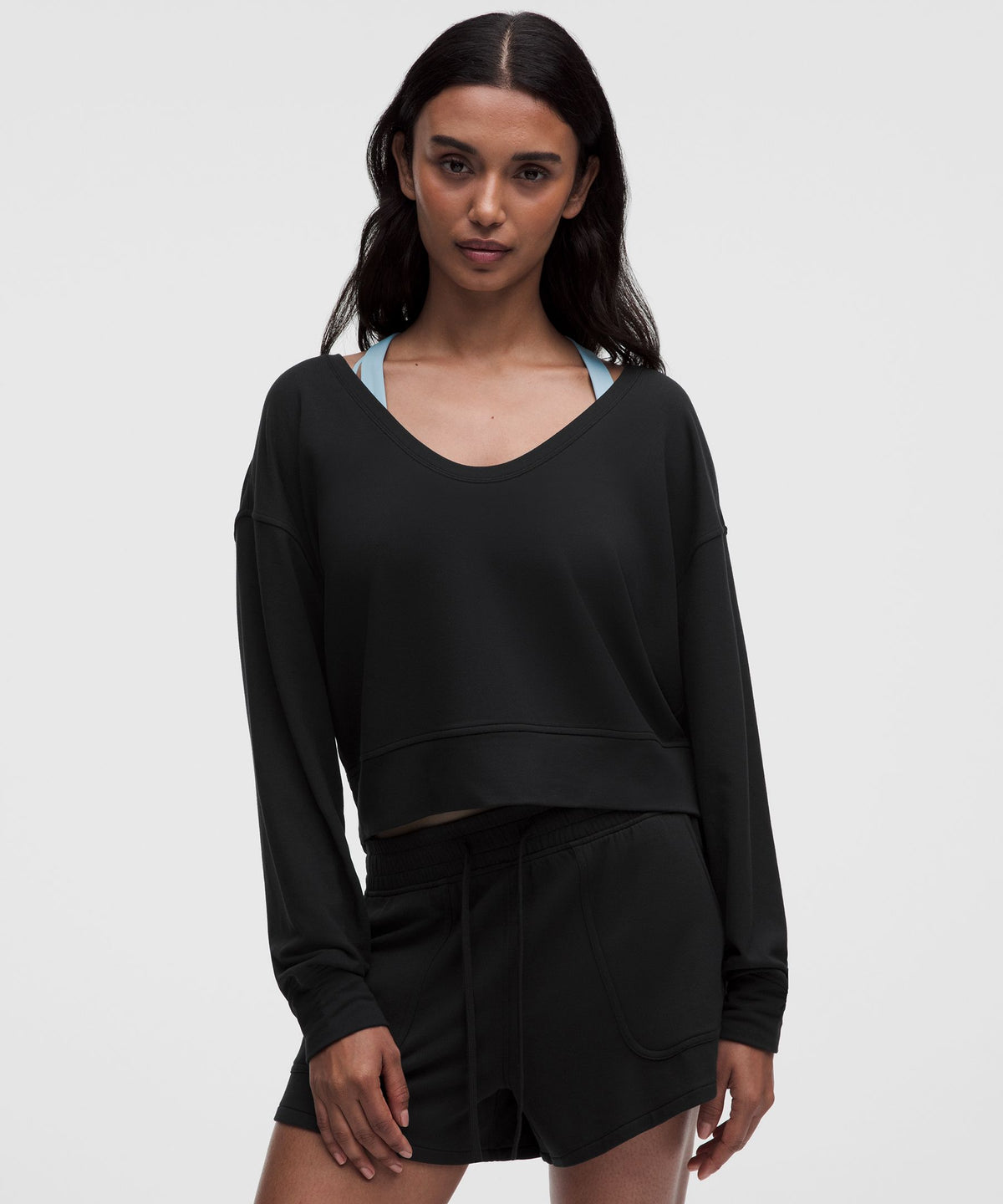BeCalm Scoop-Neck Pullover
