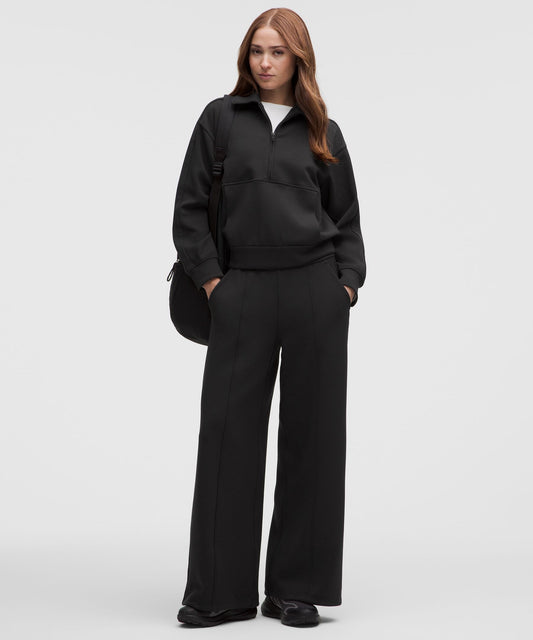 Smooth Spacer Relaxed Collared Half Zip