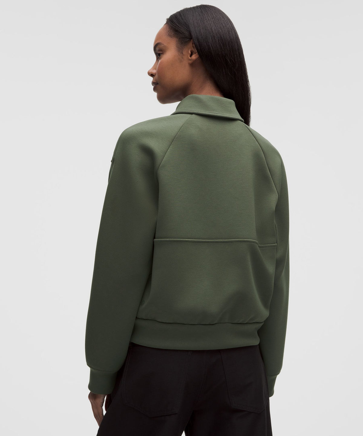 Smooth Spacer Relaxed Collared Half Zip