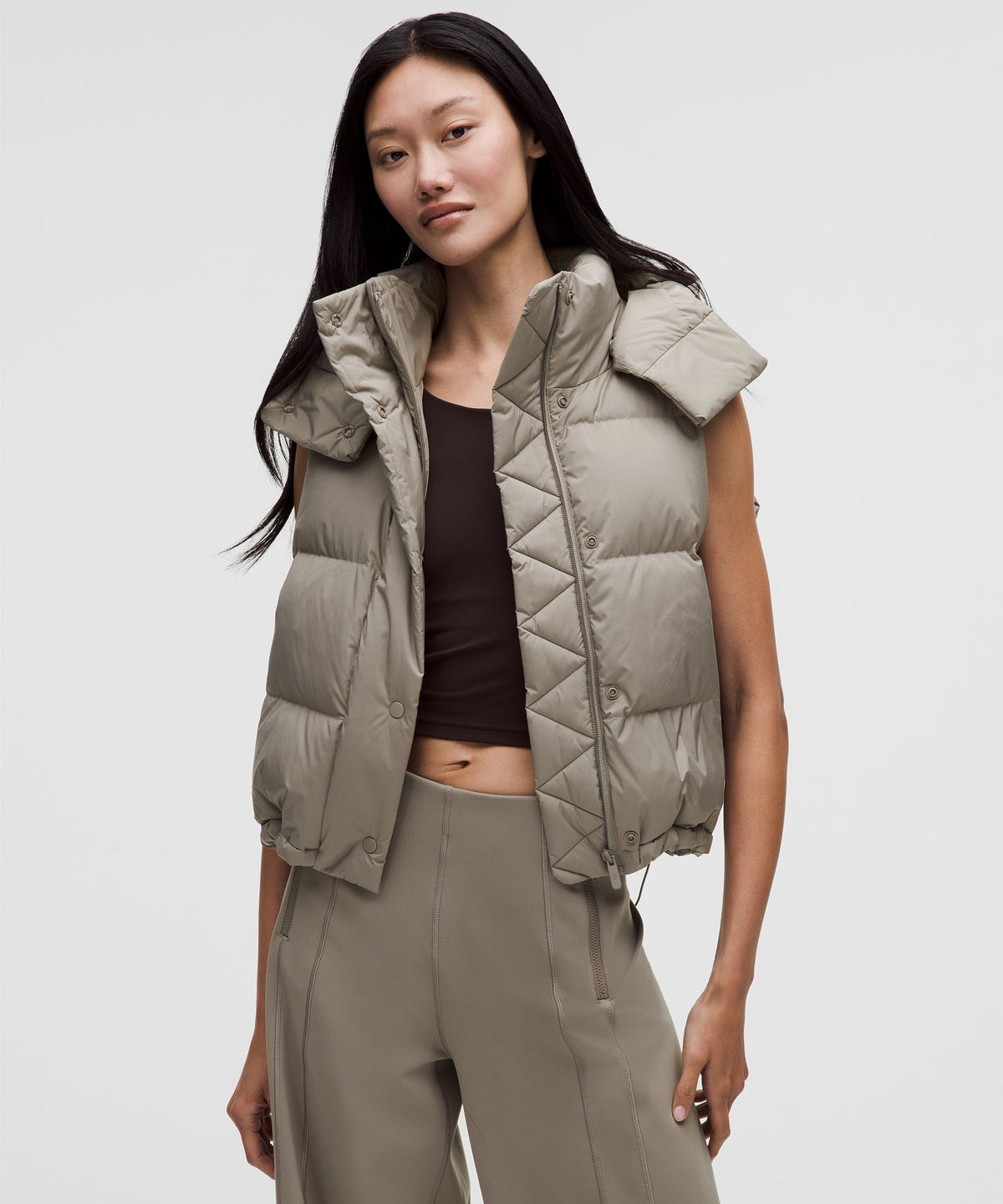 Wunder Puff 600-Down-Fill Cropped Vest