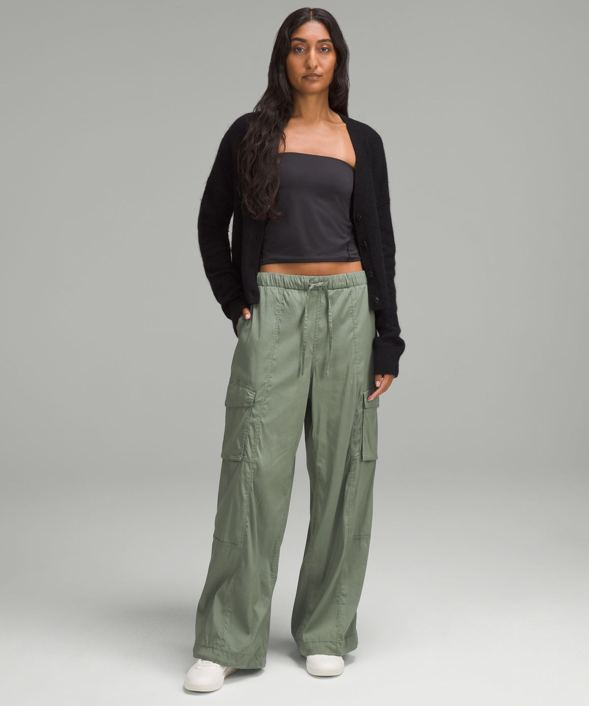 Lightweight Adjustable Mid-Rise Cargo Pant