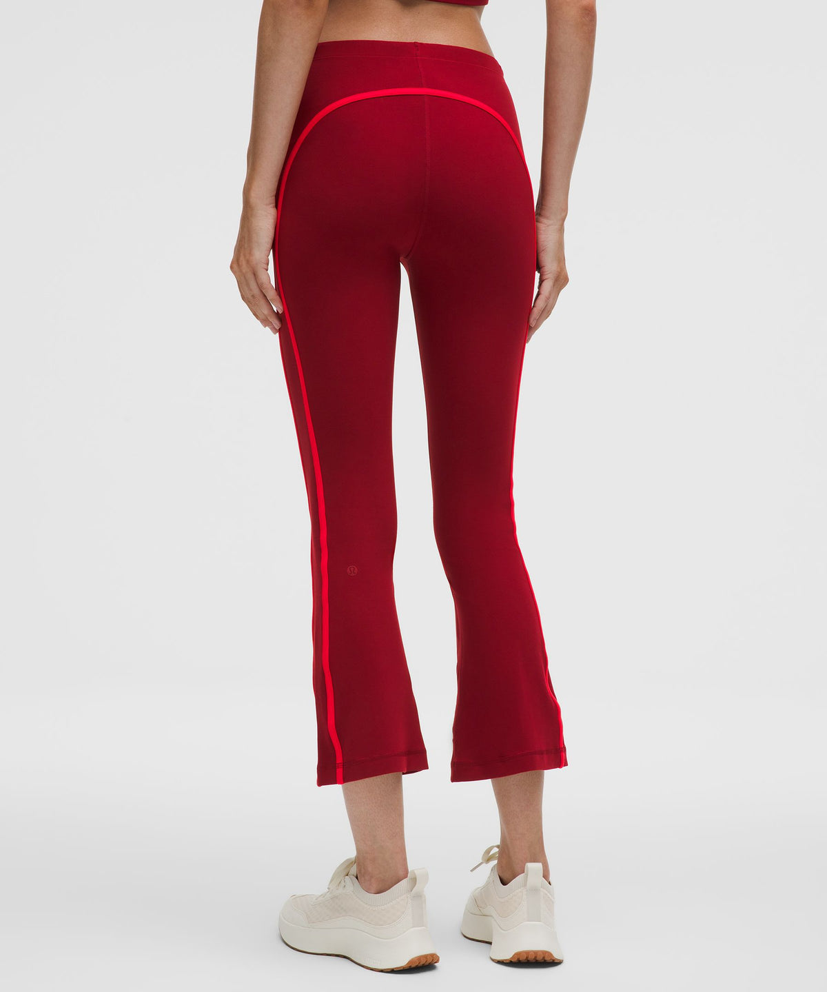 Nulu Sporty Trim Mid-Rise Flared Pant