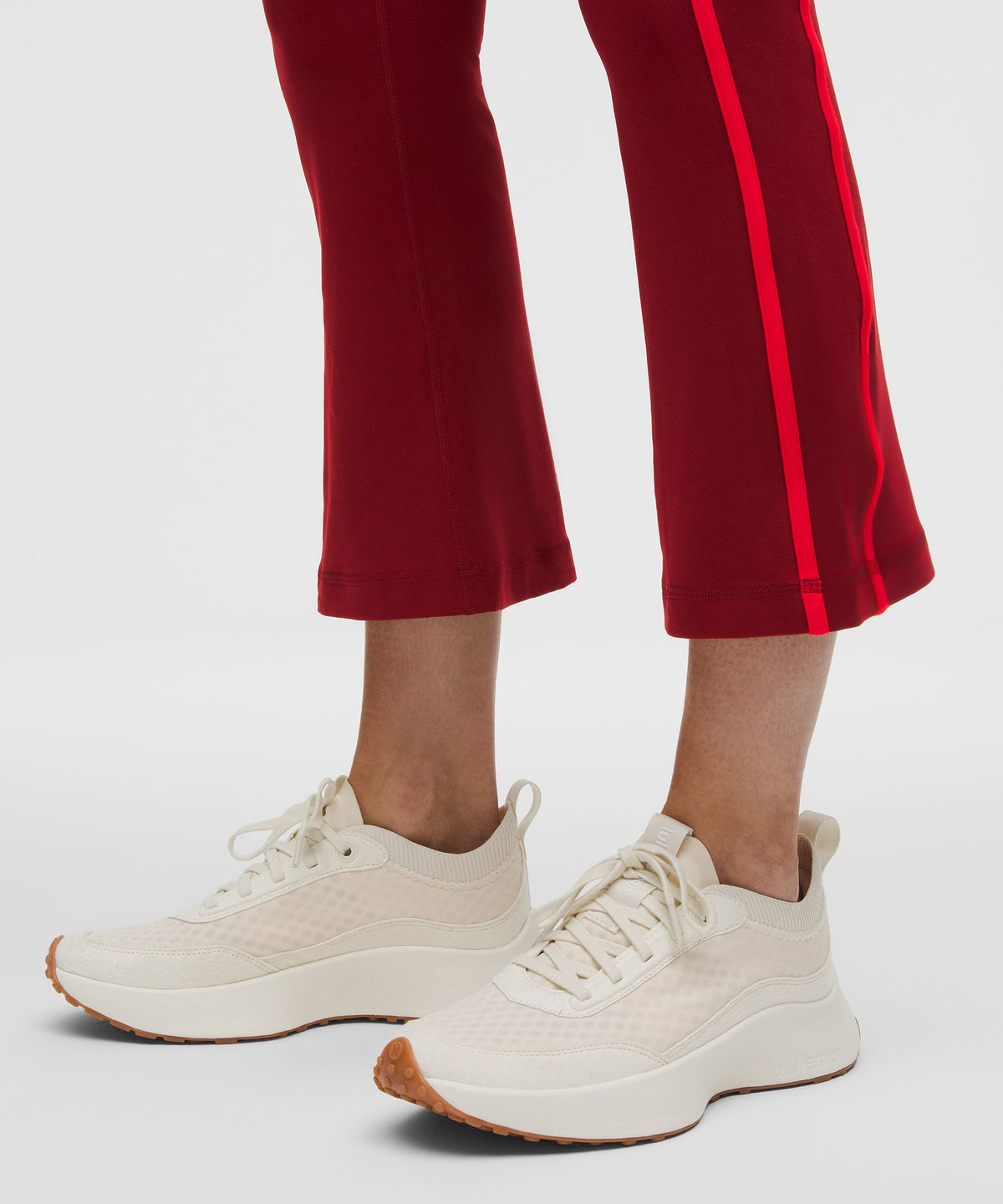 Nulu Sporty Trim Mid-Rise Flared Pant