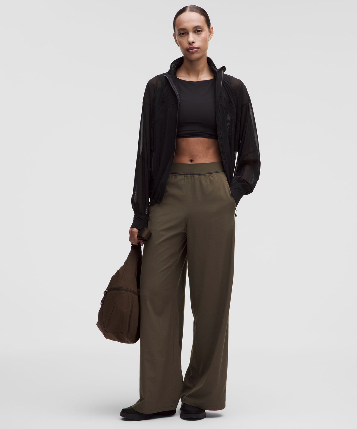 Swift High-Rise Wide-Leg PantLogo Waistband