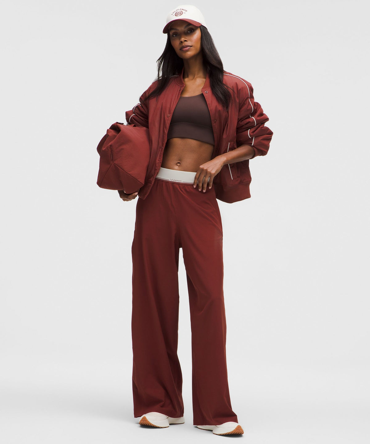 Swift High-Rise Wide-Leg PantLogo Waistband