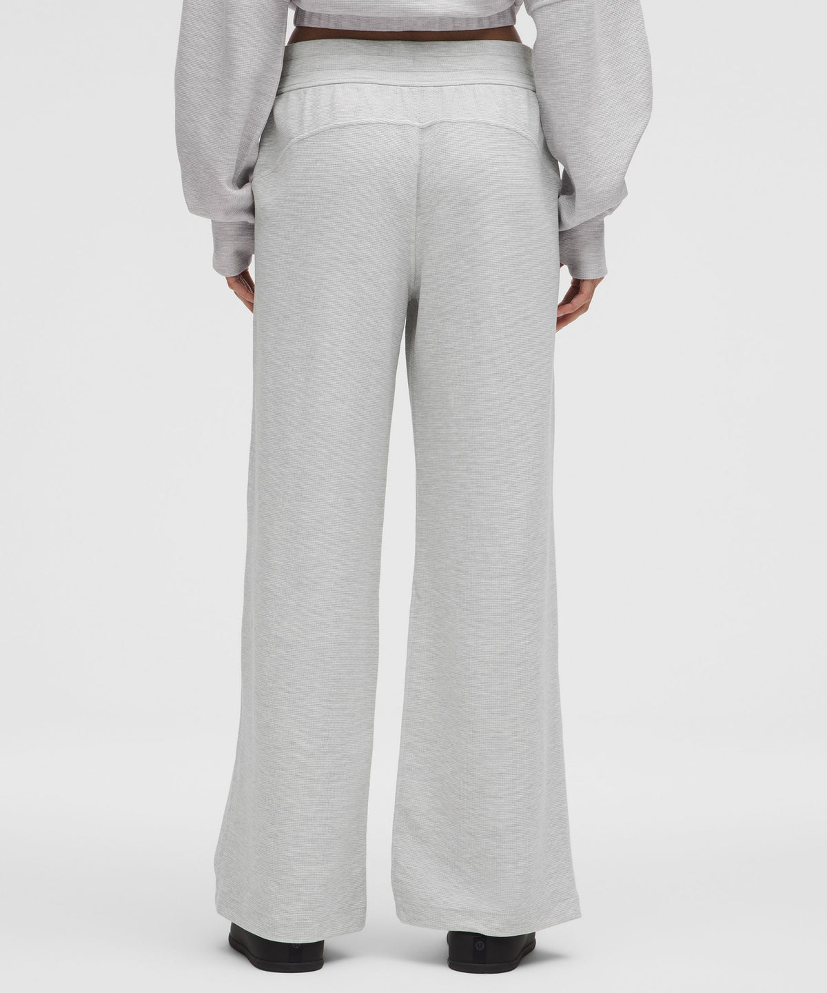 Scuba Mid-Rise Wide-Leg PantWaffle