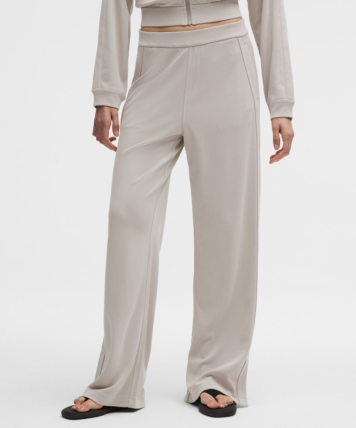 Softstreme High-Rise Wide-Leg Pique PantRegular
