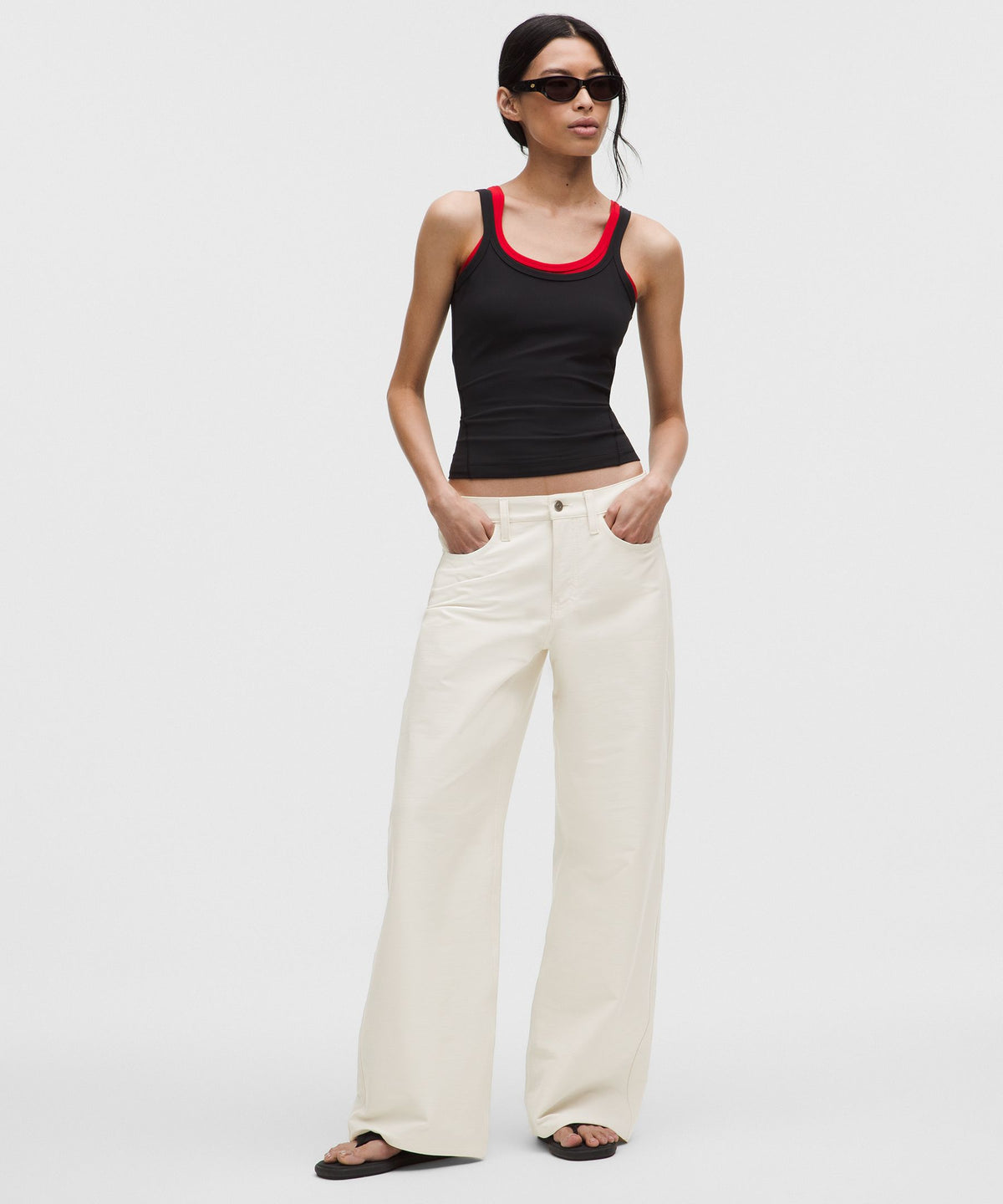 EasyFive Low-Rise Classic Wide-Leg PantShort