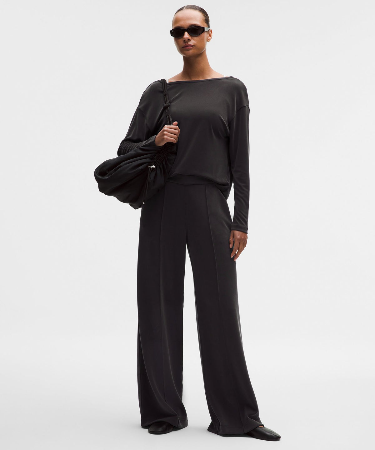 Softstreme Pintuck High-Rise Wide-Leg PantRegular