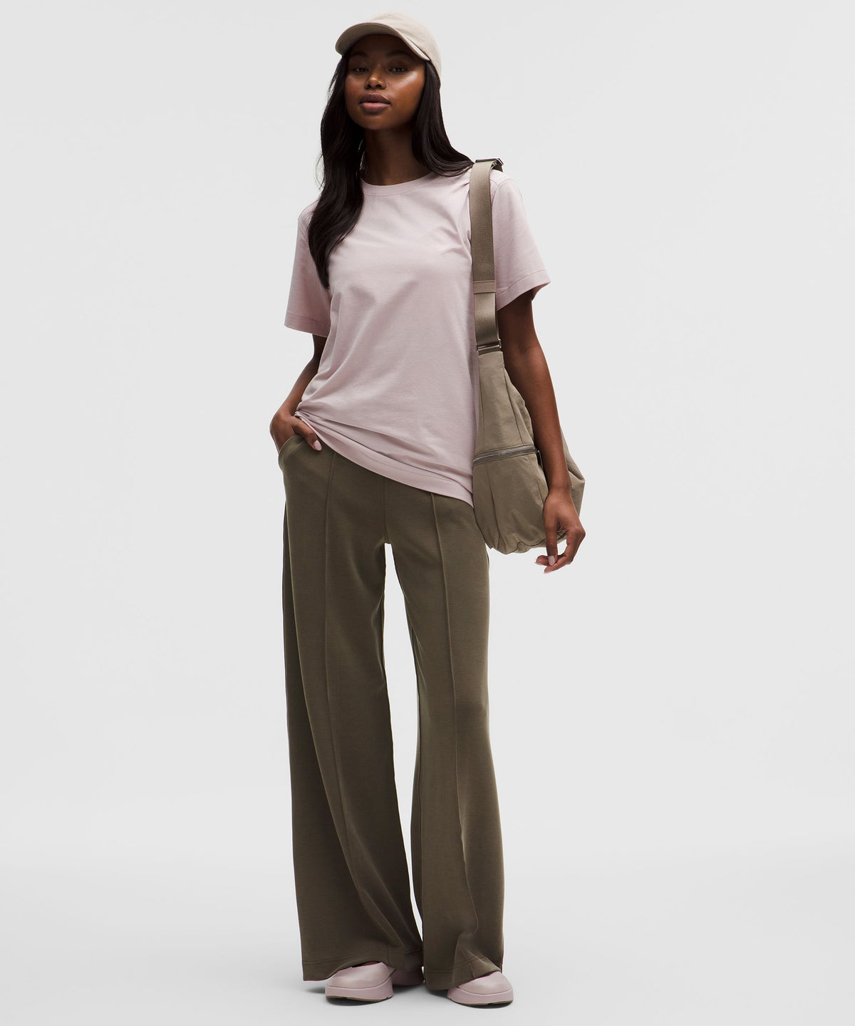 Softstreme Pintuck High-Rise Wide-Leg PantRegular