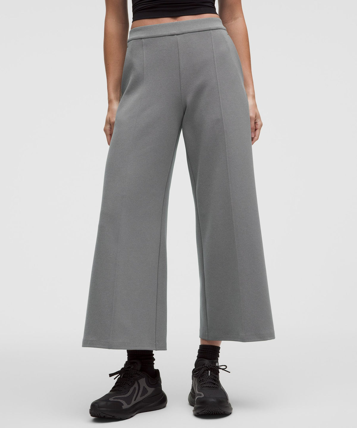 Daydrift Mid-Rise Cropped Wide-Leg Trouser ShortTwill