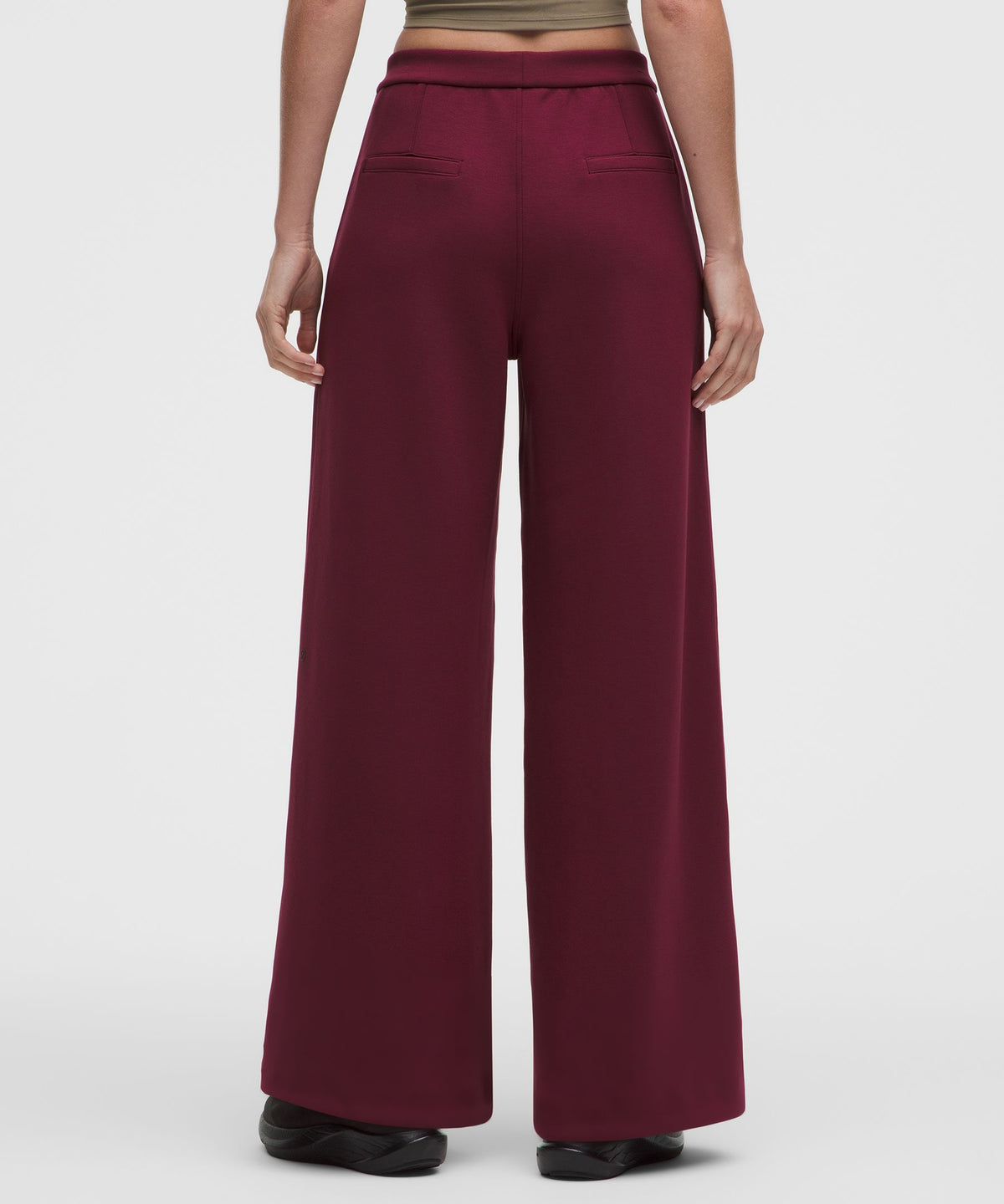Smooth Spacer High-Rise Wide-Leg PantRegular