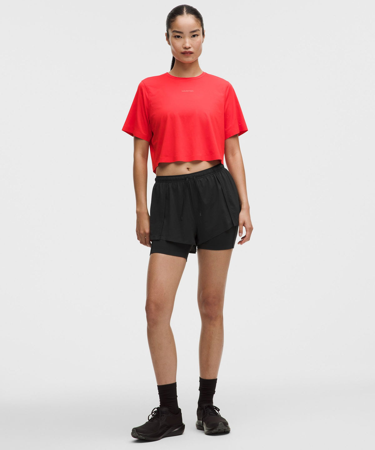 Lightweight 2-in-1 Running High-Rise Short