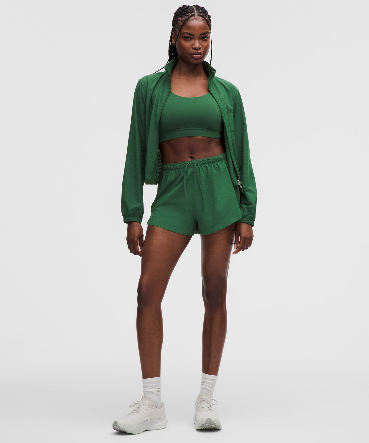 Textured Mesh High-Rise Running Short 2.5"