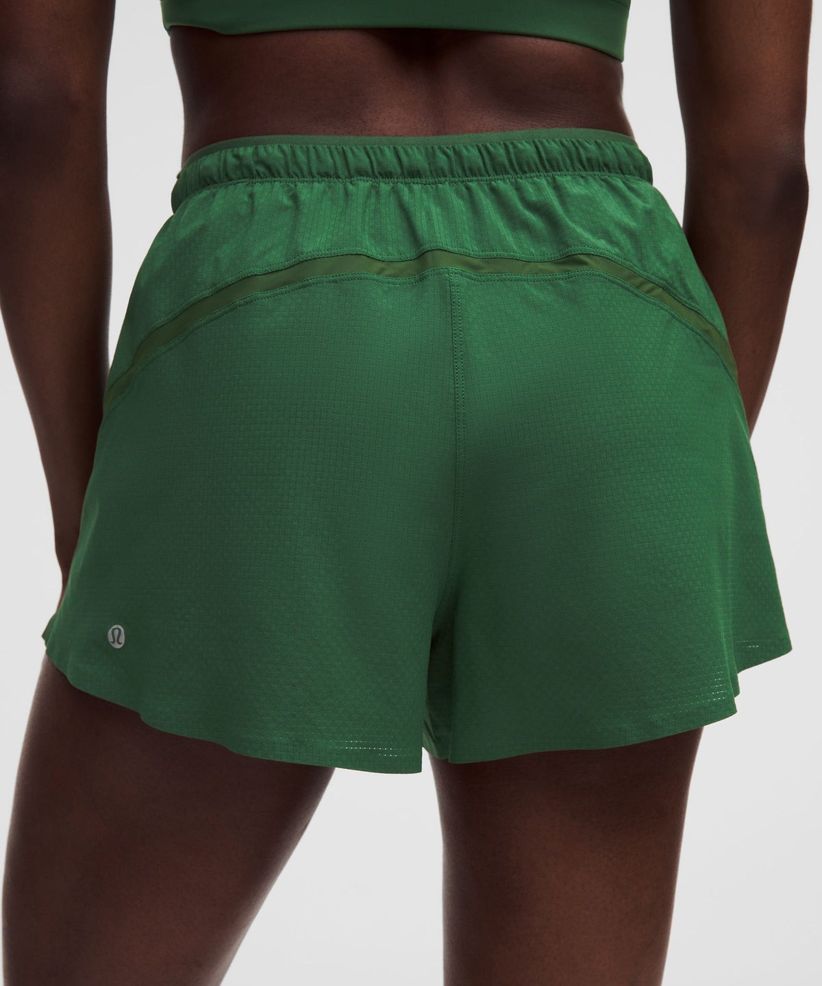 Textured Mesh High-Rise Running Short 2.5"