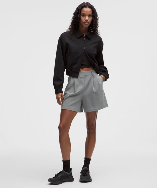 Daydrift High-Rise Pleated Short 5"Twill