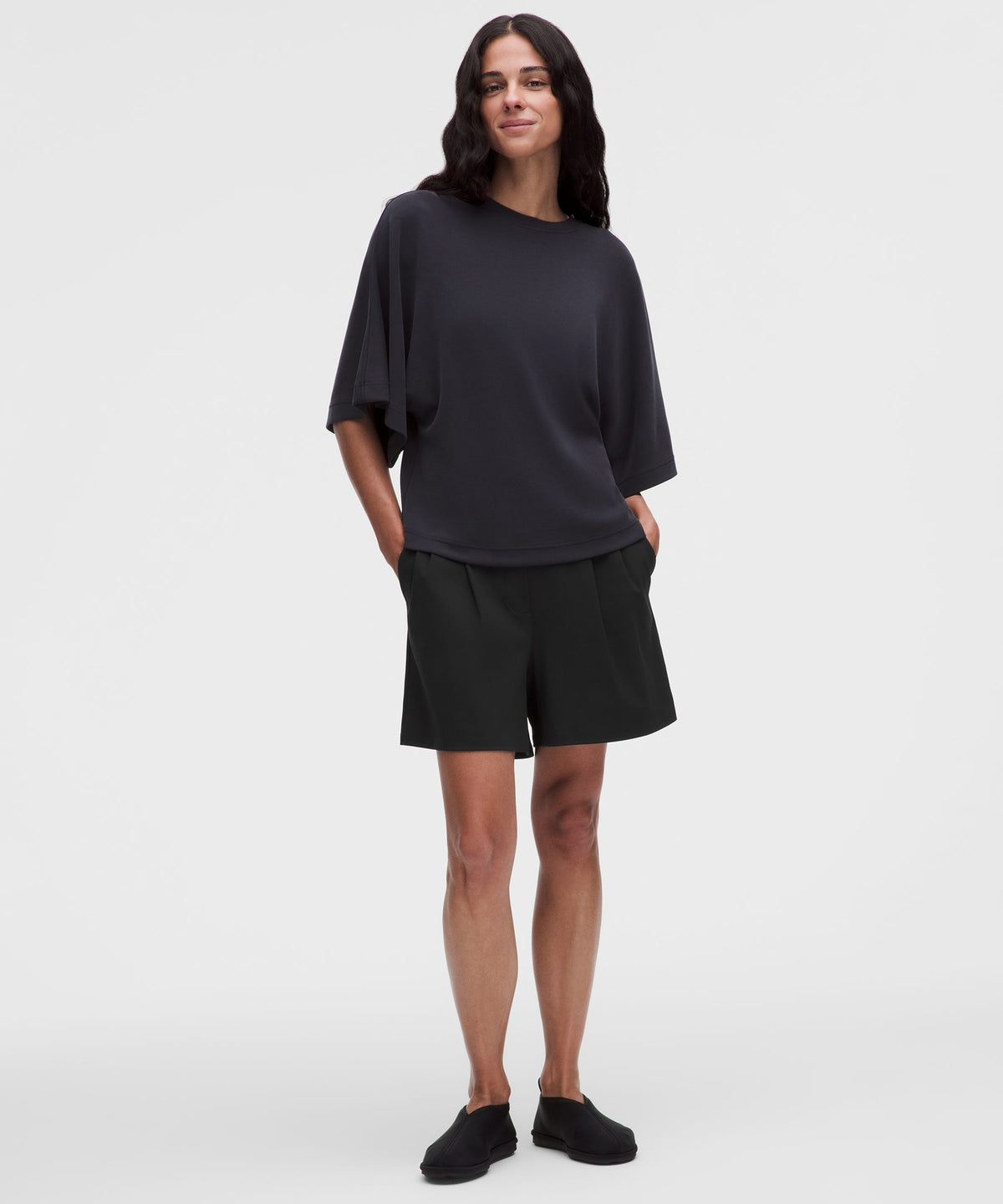 Daydrift Pleated High-Rise Short 5"