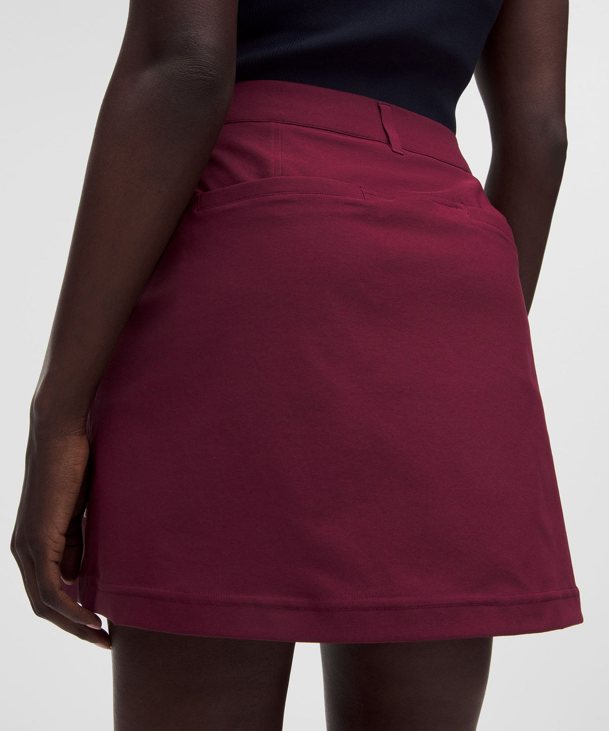 Stretch Twill Front Pleat Golf SkirtEmbroidered Logo