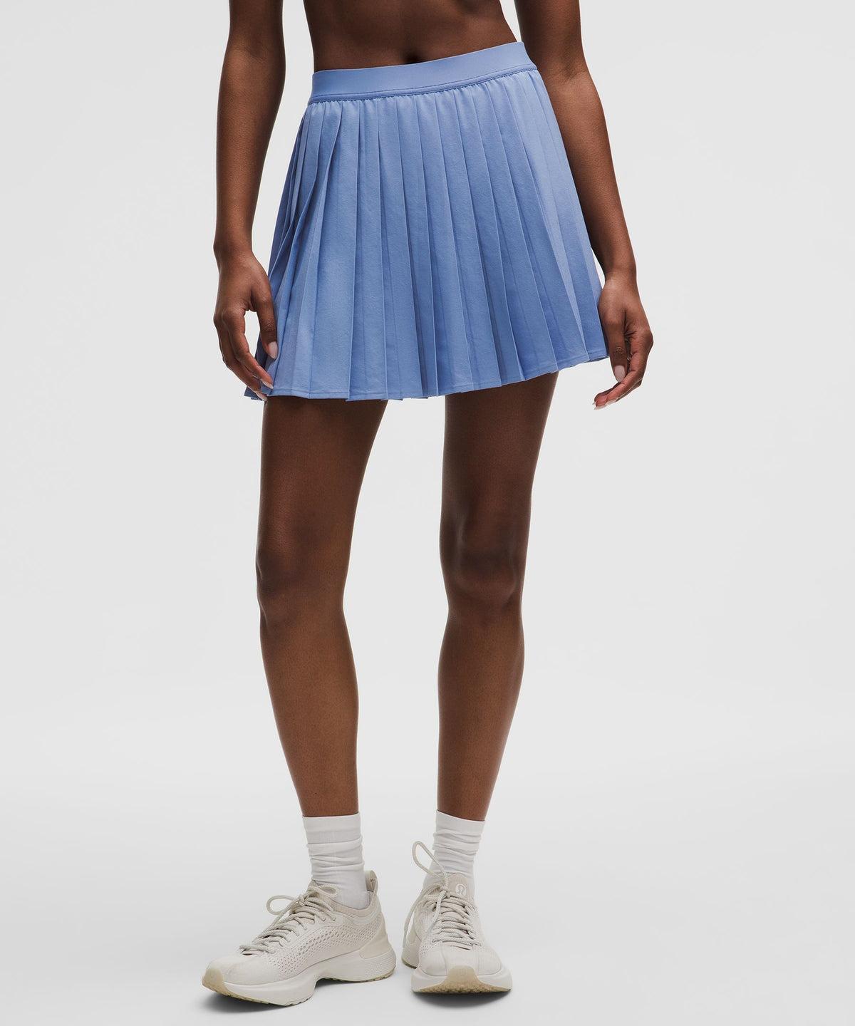 High-Rise Pleated Tennis SkirtLong