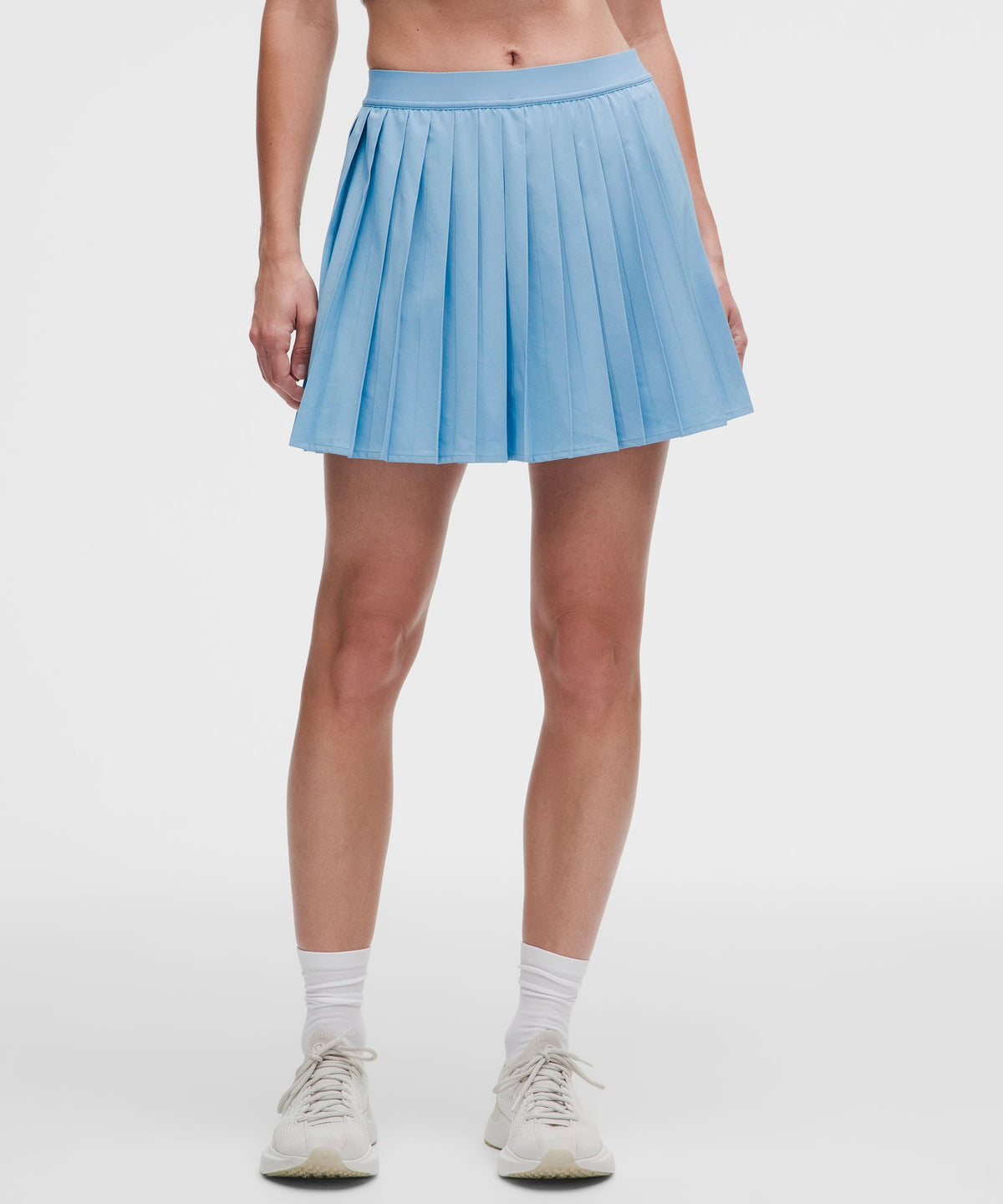 High-Rise Pleated Tennis SkirtLong