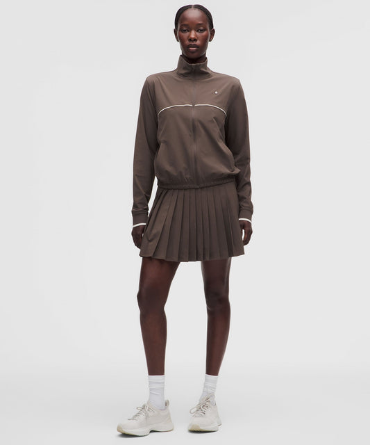 High-Rise Pleated Tennis SkirtLong