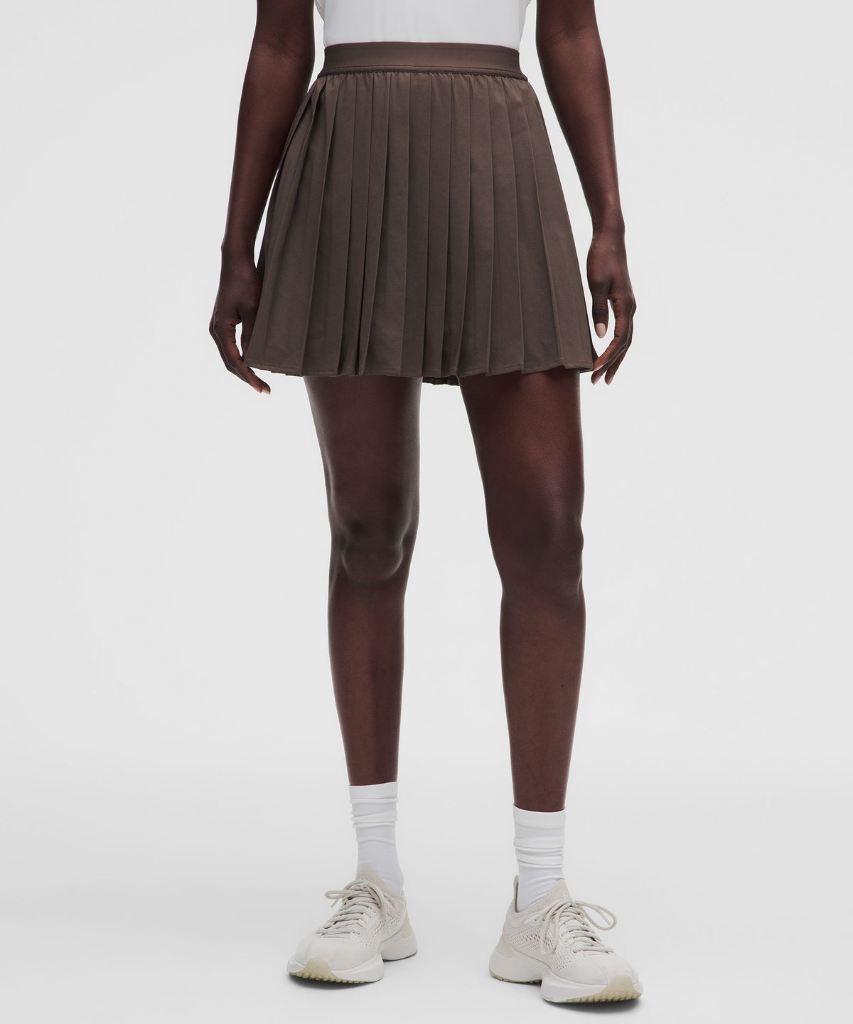 High-Rise Pleated Tennis SkirtLong